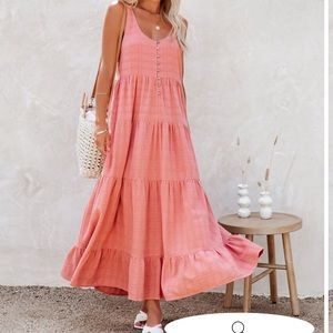 NWOT Vici tiered maxi dress